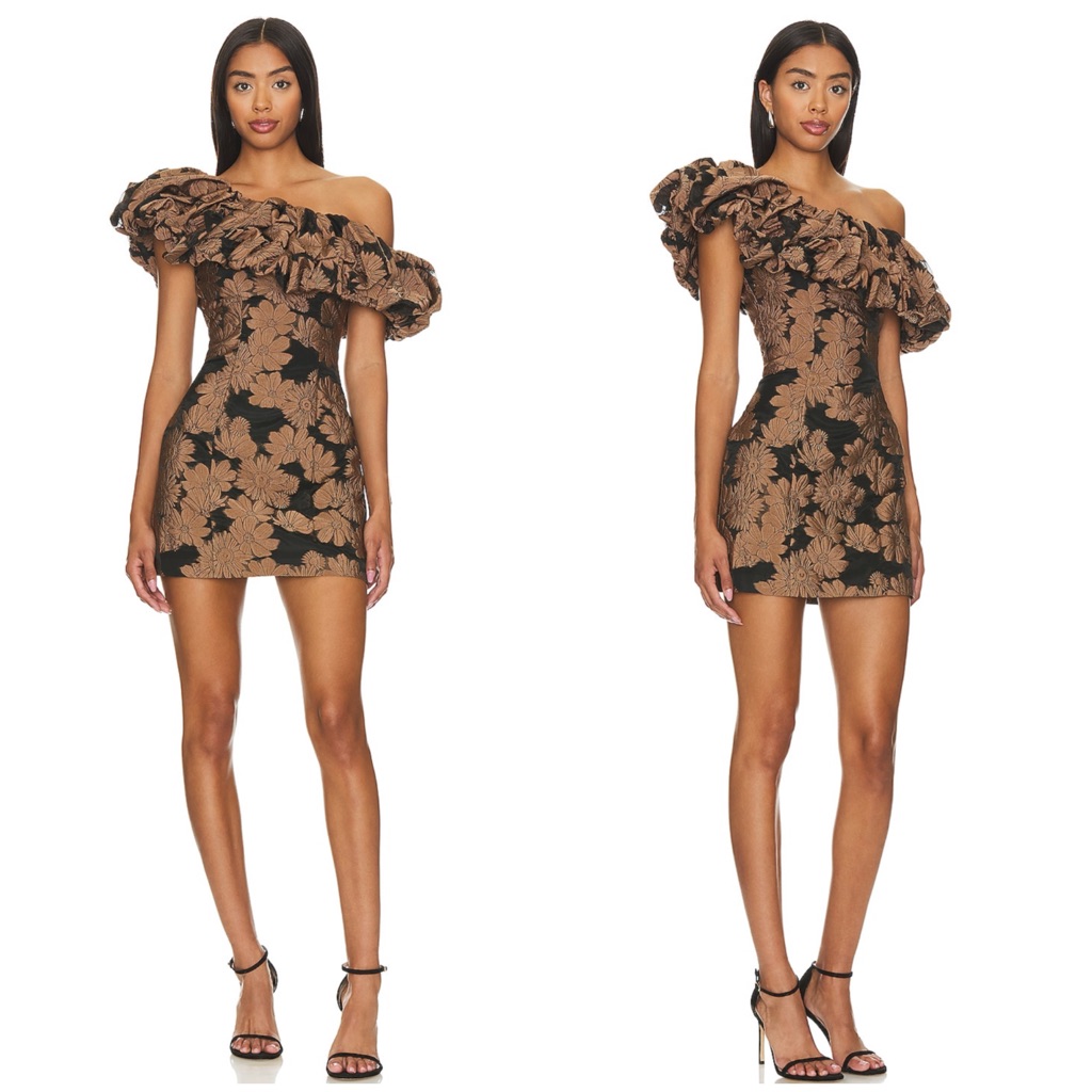 Elliatt Manchester Dress In Chocolate Size Xs